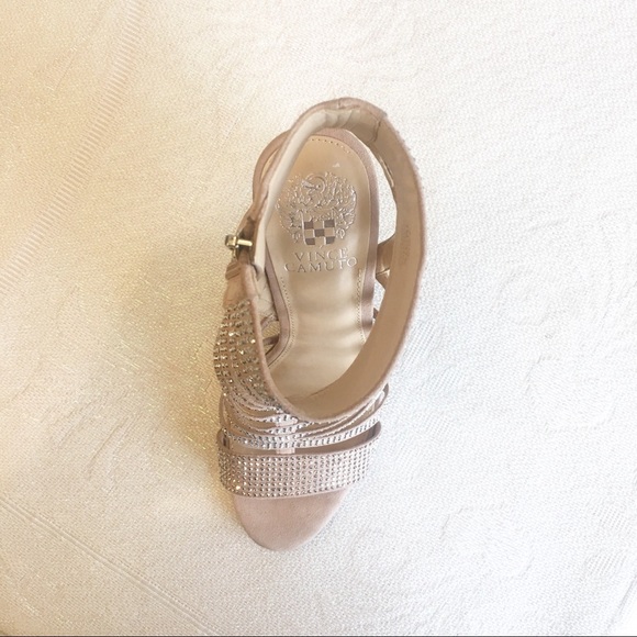 Vince Camuto Katal Rhinestone Coated Cage Heel - Picture 7 of 7